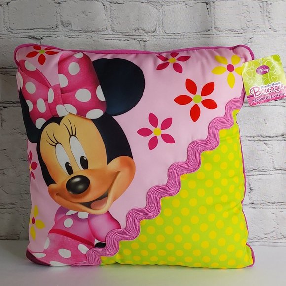 'MINNIE MOUSE' 'BOW~TIQUE' 'LIMITED-EDITION' DECORATIVE PILLOW "DISNEY" - Picture 1 of 16